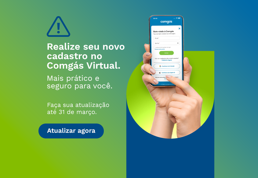 Novo Login Comgás Virtual