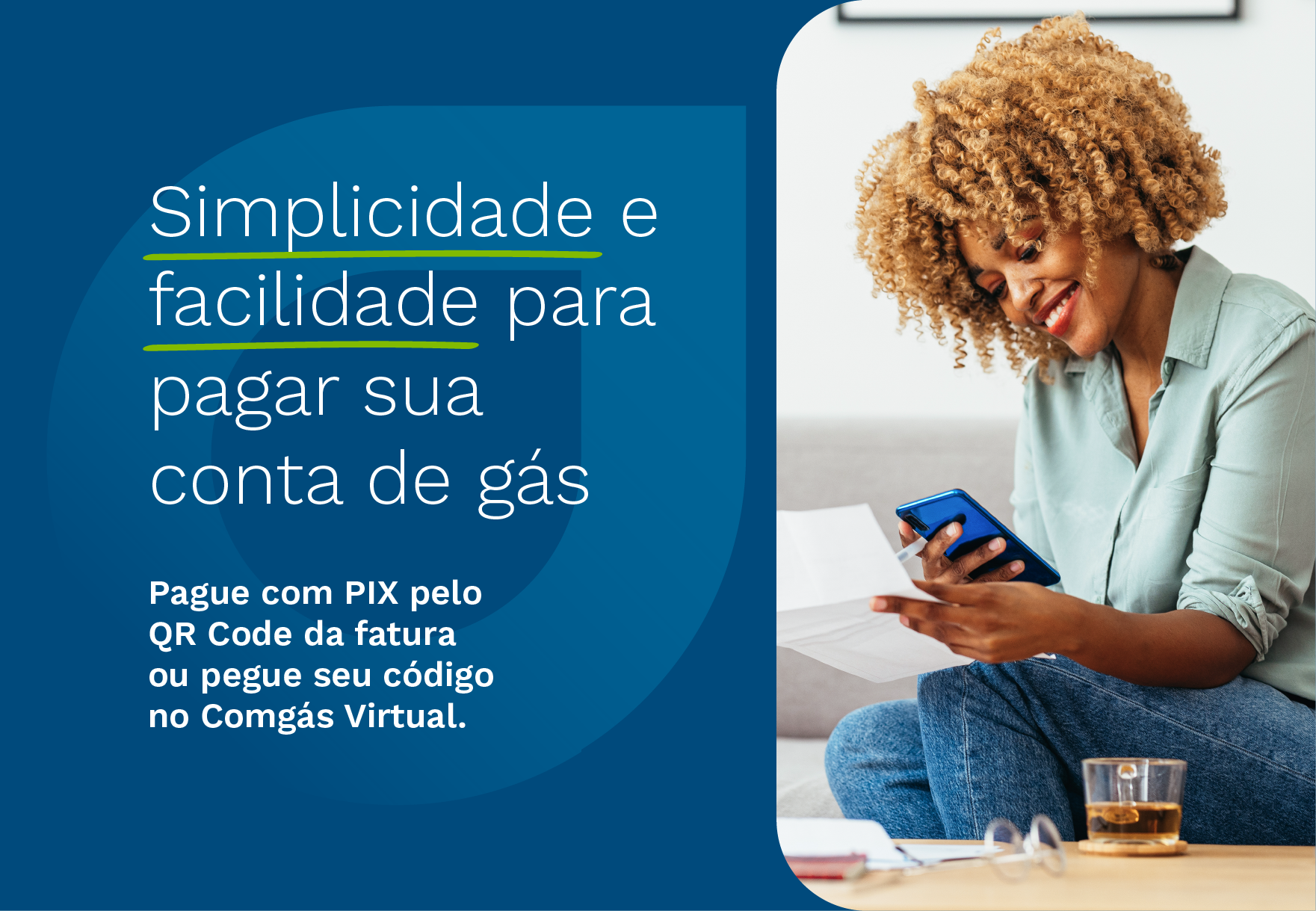 Pague sua conta de gás com PIX