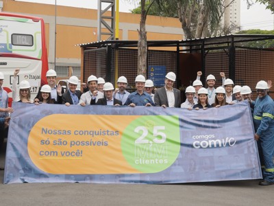 Ligação cliente 2,5 milhões